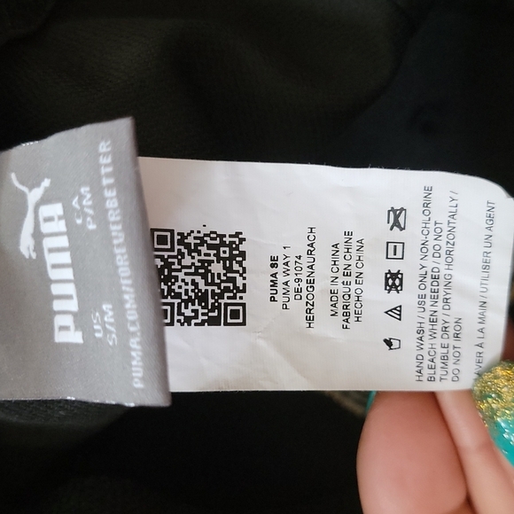 Puma Fitted Baseball Cap Size Small Black Embroidered - Picture 6 of 6